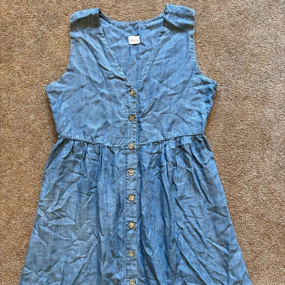 Blue button-down dress - Picture 3 of 5